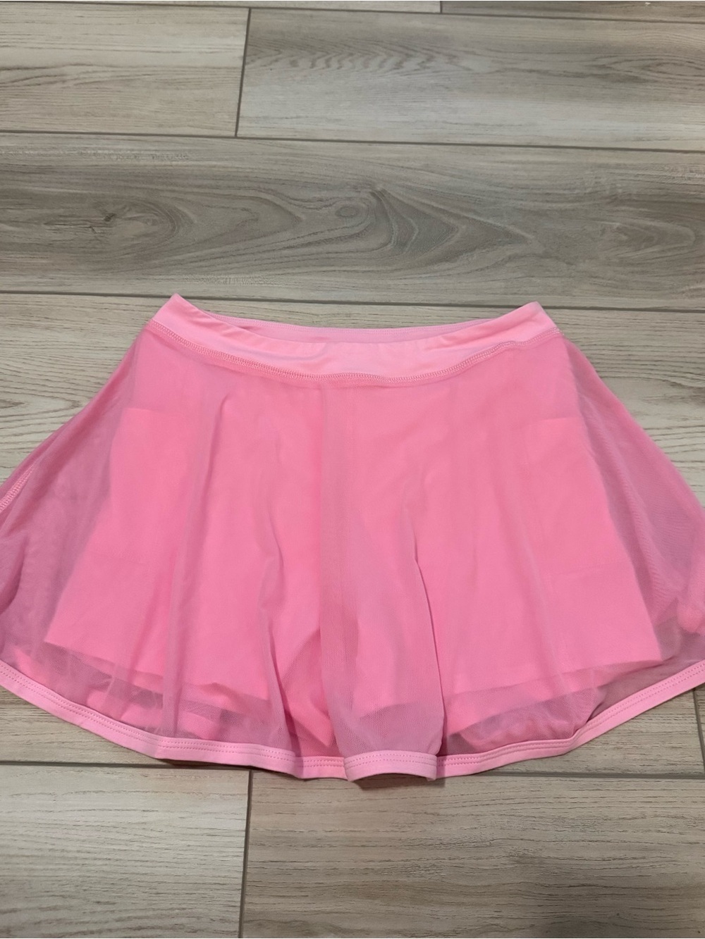NWOT Peach Love California Pink Athletic Skirt W/ Built-In Shorts